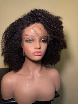 Danita 12” Brazilian Afro Kinky HD Lace 150% density
