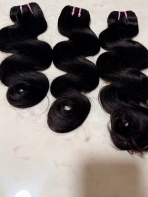 Vietnamese Raw Hair Bundles 30% Density Natural Color Body Wave