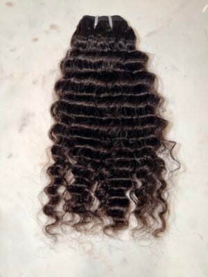 Cambodia Raw Hair Bundle Deep Wave Natural Color