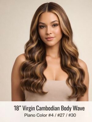 12” to 30” Virgin Cambodian Piano Color Body Wave