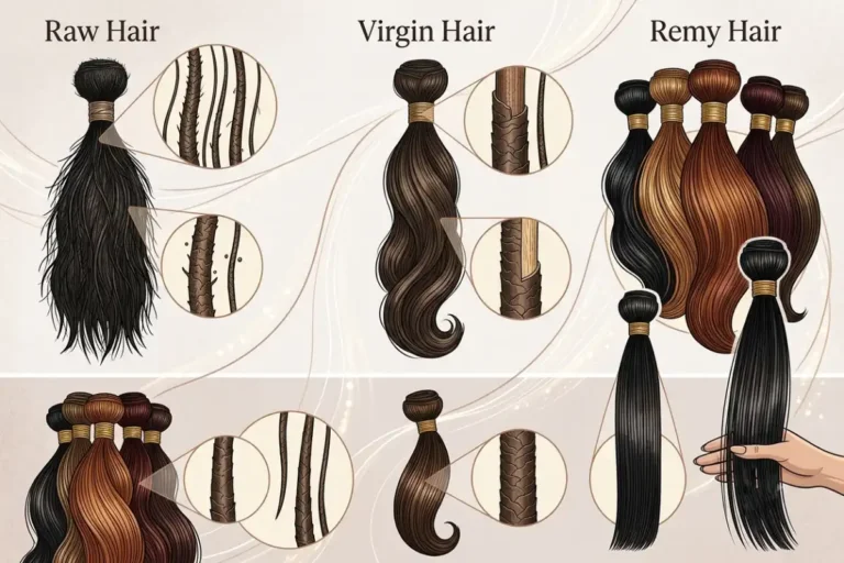 Hair Origins_ Raw vs Virgin Hair vs Remy Hair