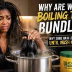 Why are women boiling bundles?