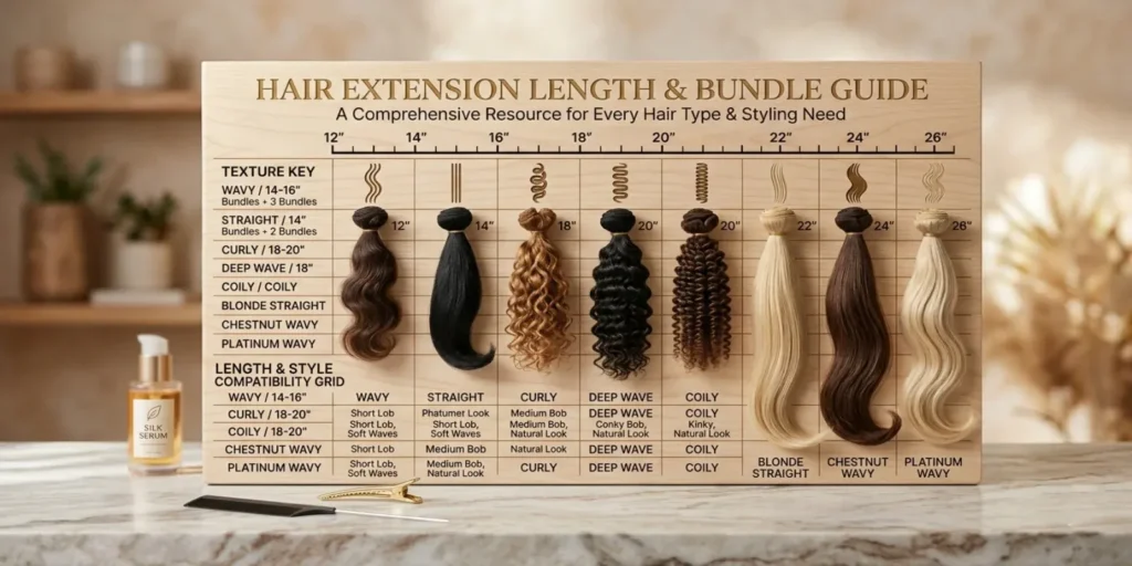 Hair Extension Length Chart