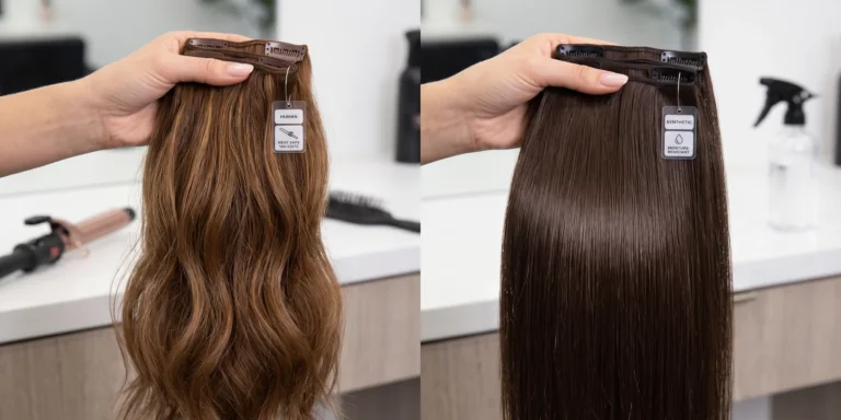 Human Hair Extensions vs Synthetic Hair