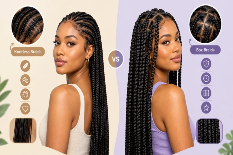 Knotless vs Box Braids
